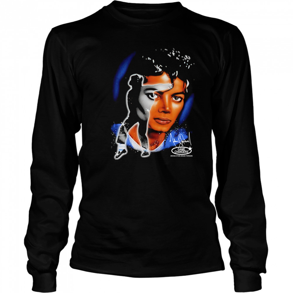 Michael Jackson king of pop signature shirt Long Sleeved