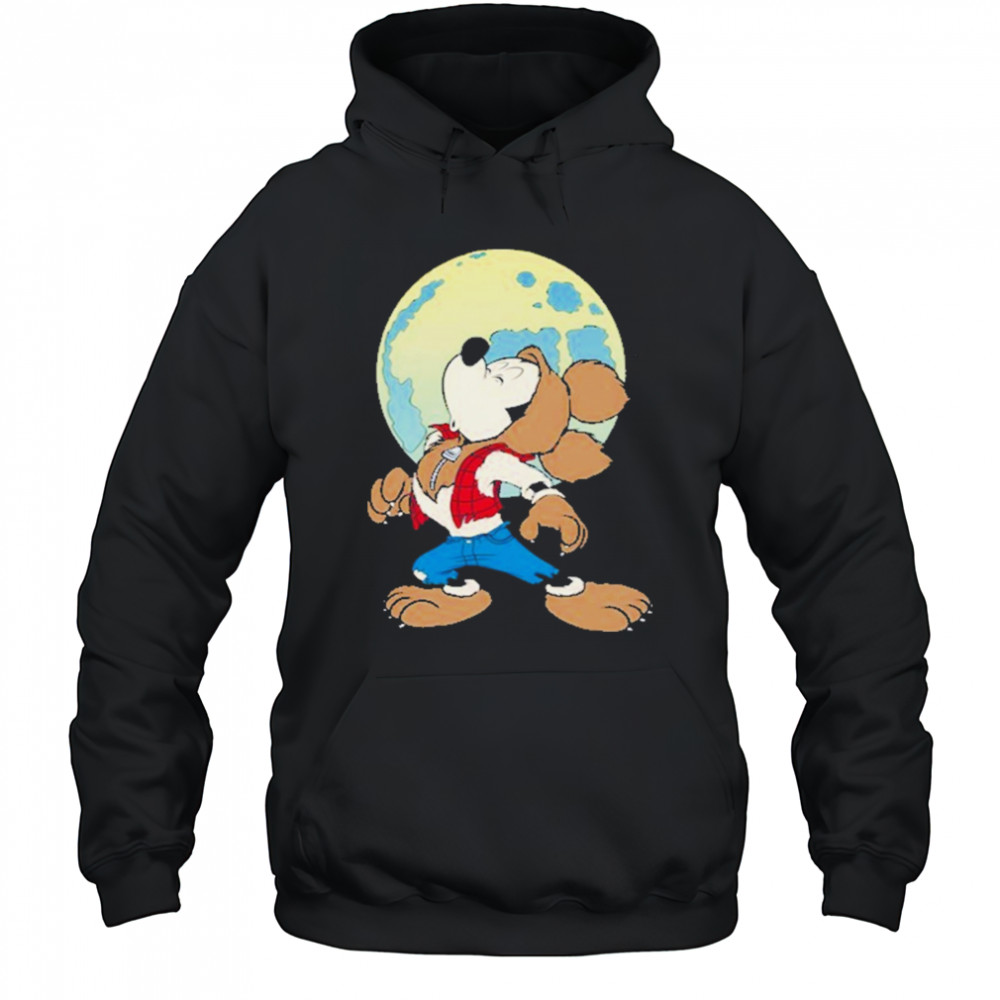Mickey Mouse In Werewolf Halloween Shirt Hoodie