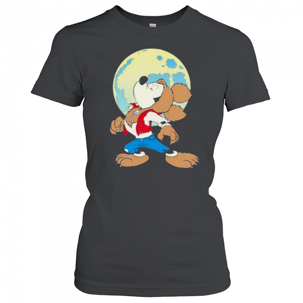 Mickey Mouse In Werewolf Halloween Shirt Women's T-shirt