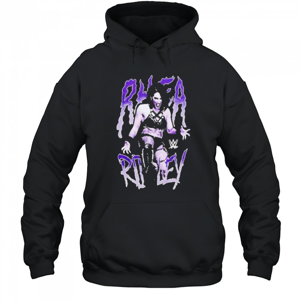 Rhea Ripley Kicking Portrait Girls Shirt Hoodie