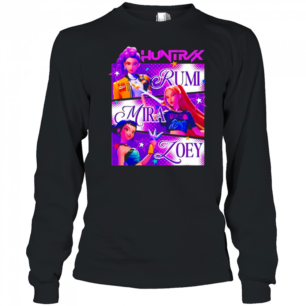 RumI zoey mira huntrix girls kpop demon hunters shirt Long Sleeved