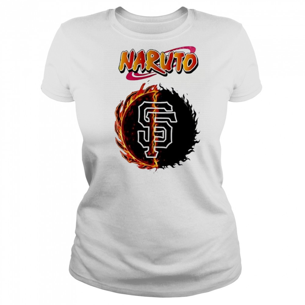 San francisco giants mlb collab naruto and sasuke 2025 baseball shirt Women's T-shirt