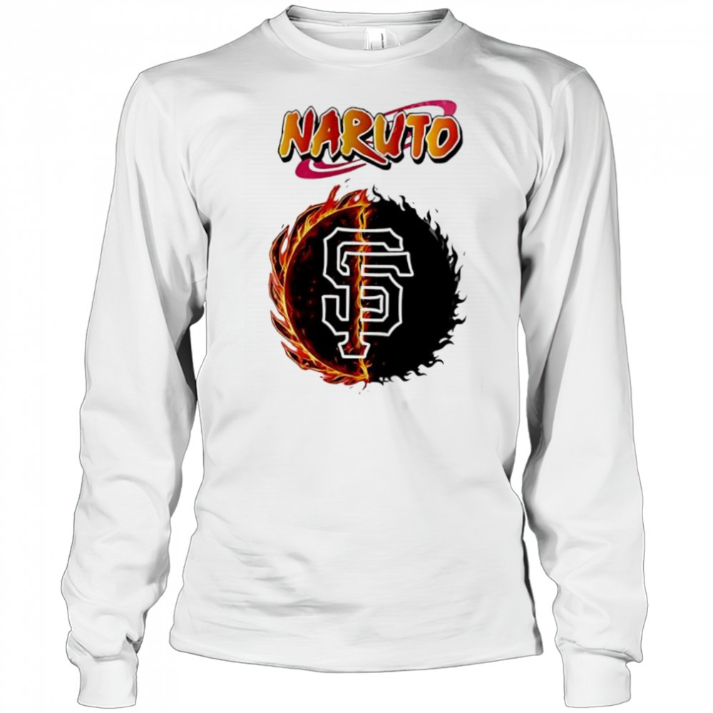 San francisco giants mlb collab naruto and sasuke 2025 baseball shirt Long Sleeved