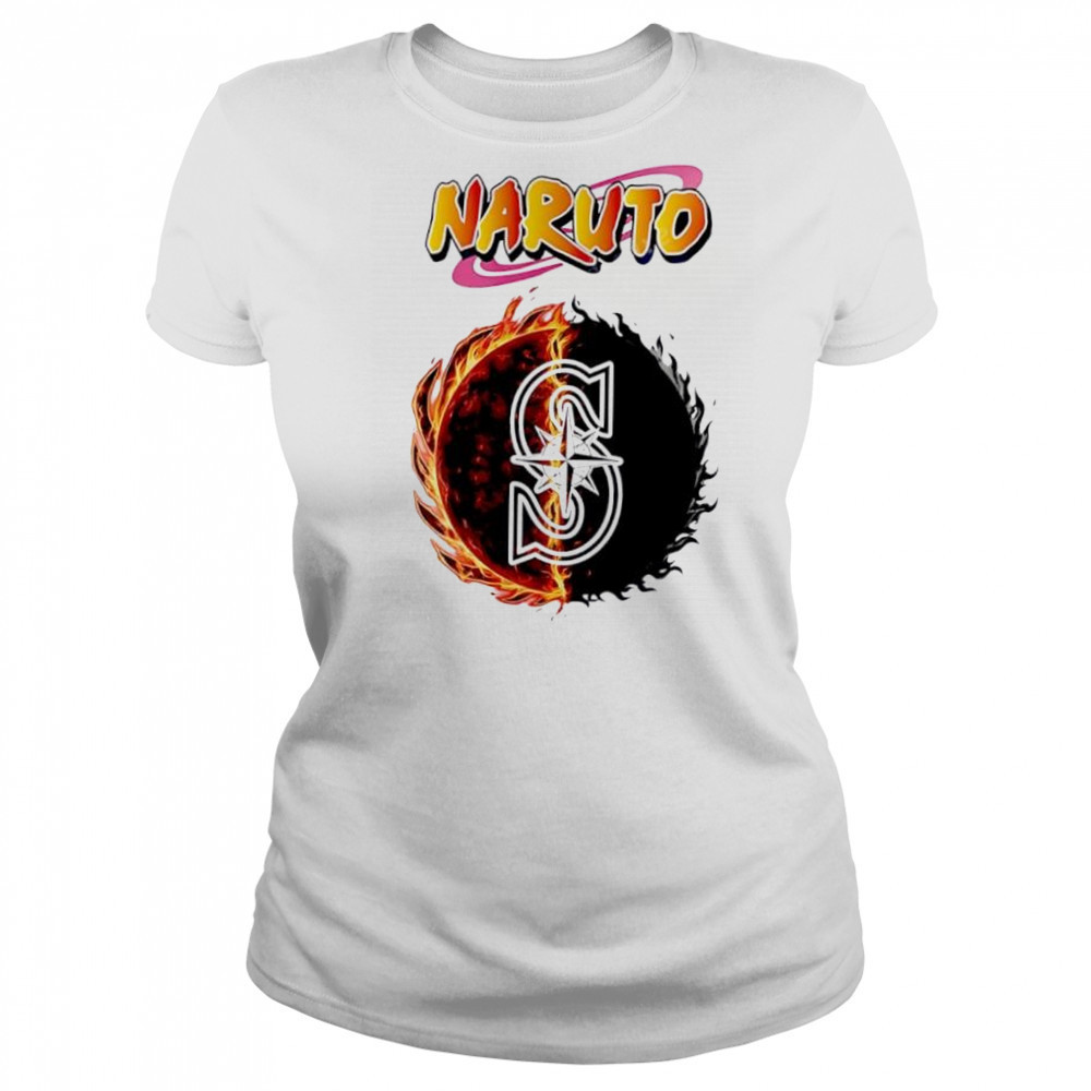 Seattle mariners mlb collab naruto and sasuke 2025 baseball shirt Women's T-shirt