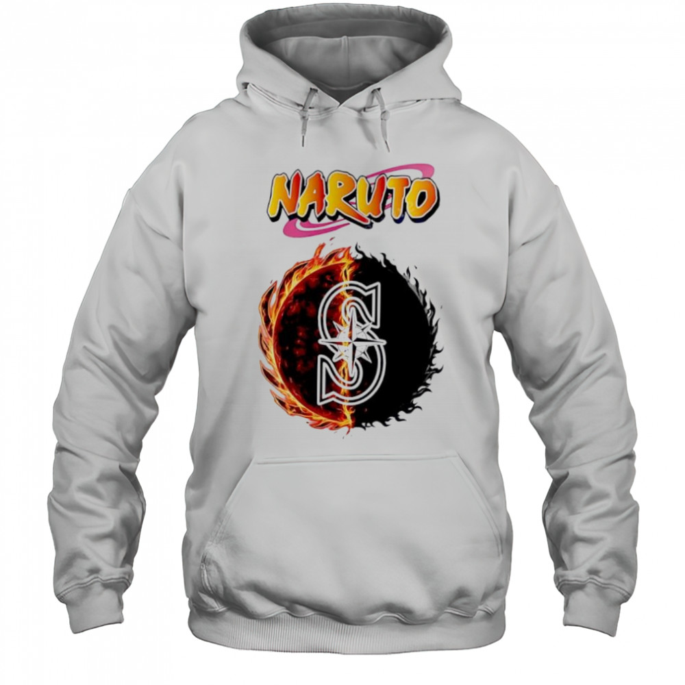 Seattle mariners mlb collab naruto and sasuke 2025 baseball shirt Hoodie