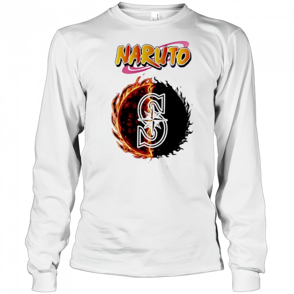 Seattle mariners mlb collab naruto and sasuke 2025 baseball shirt Long Sleeved