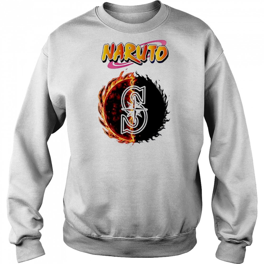 Seattle mariners mlb collab naruto and sasuke 2025 baseball shirt Hoodie