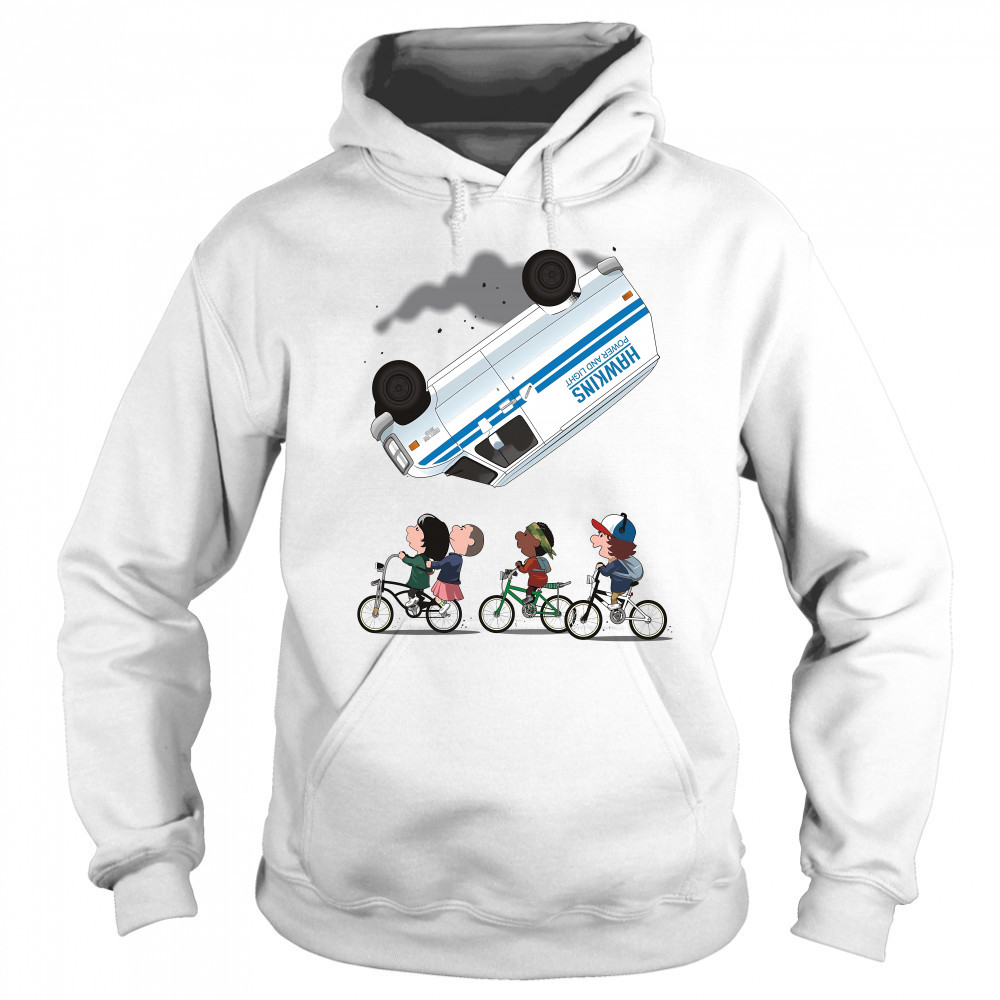 Stranger Things Eleven flip over the Van Hawkins power and light shirt Sweatshirt