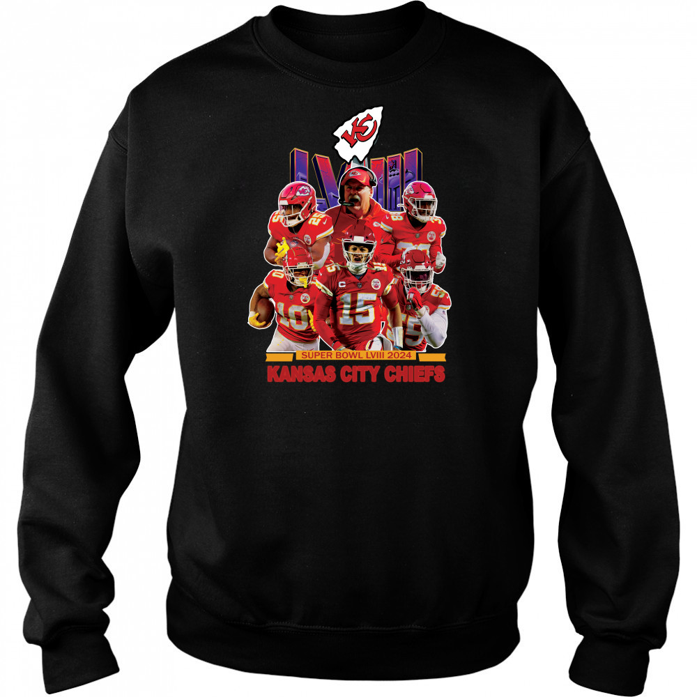 Super Bowl LVIII 2024 Kansas City Chiefs T-shirt Hoodie