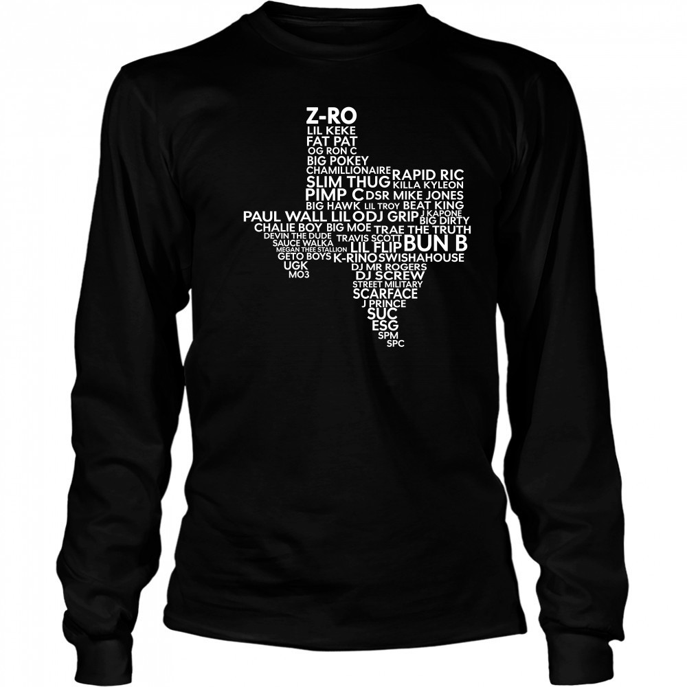 Texas z-ro lil keke fat pat og ron c big pokey shirt Long Sleeved