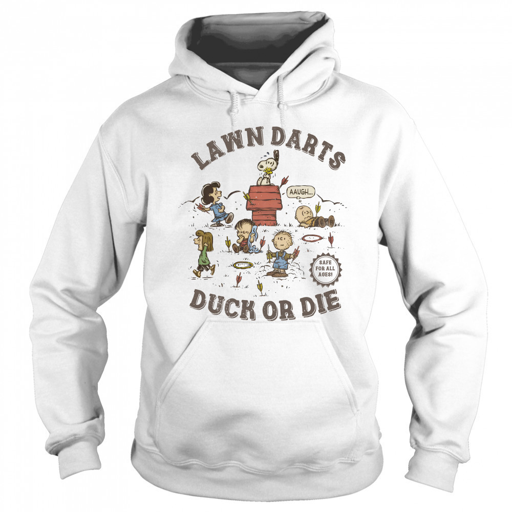 The Peanuts Lawn Darts Duck Or Die 2025 Unisex Shirt Sweatshirt