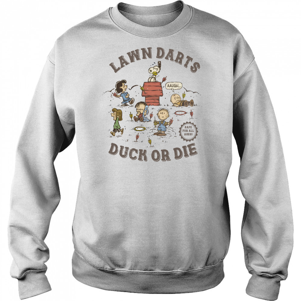 The Peanuts Lawn Darts Duck Or Die 2025 Unisex Shirt Hoodie