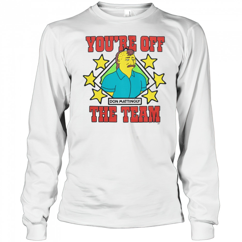 The Simpsons Don Mattingly You’re Off The Team T-Shirt Long Sleeved
