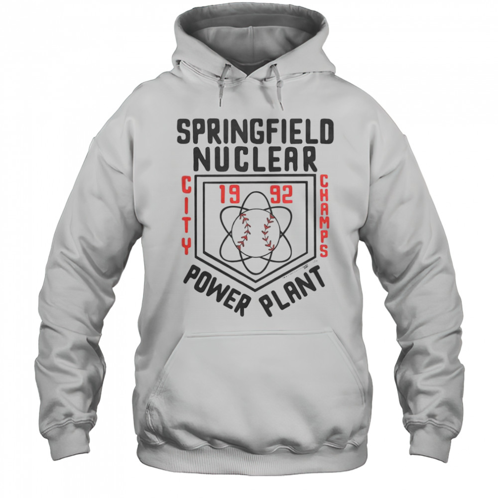 The Simpsons Springfield Nuclear Power Plant City Champs T-Shirt Hoodie