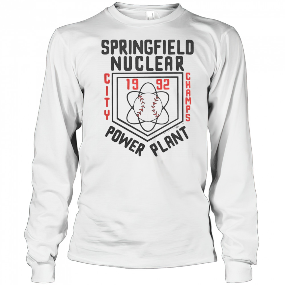 The Simpsons Springfield Nuclear Power Plant City Champs T-Shirt Long Sleeved