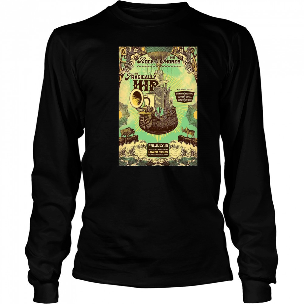 The Tragically Hip Concert Poster T-Shirt Long Sleeved