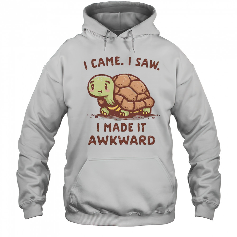 Turtle I Came I Saw I Made It Awkward T-Shirt Hoodie