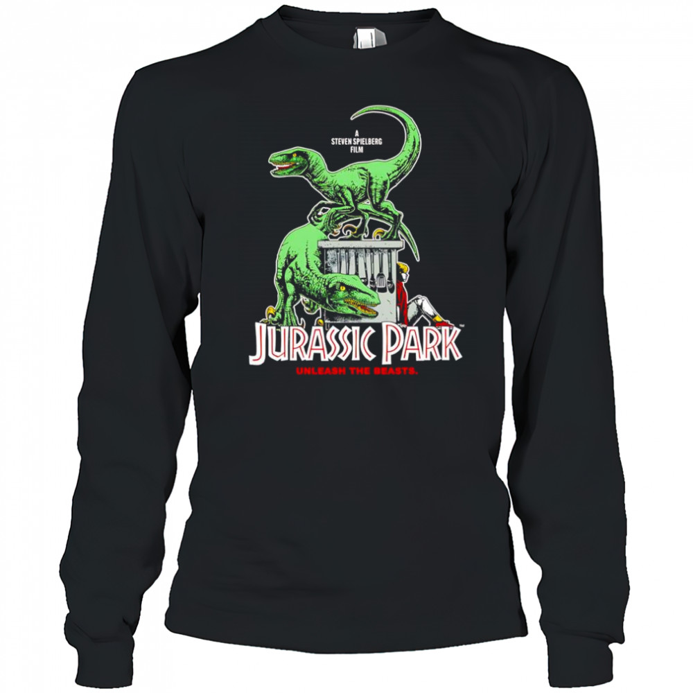Unleash the beasts Jurassic Park shirt Long Sleeved