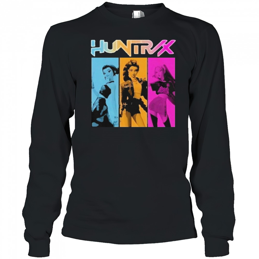 Vintage Huntrix Girls Kpop Demon Hunters Shirt Long Sleeved