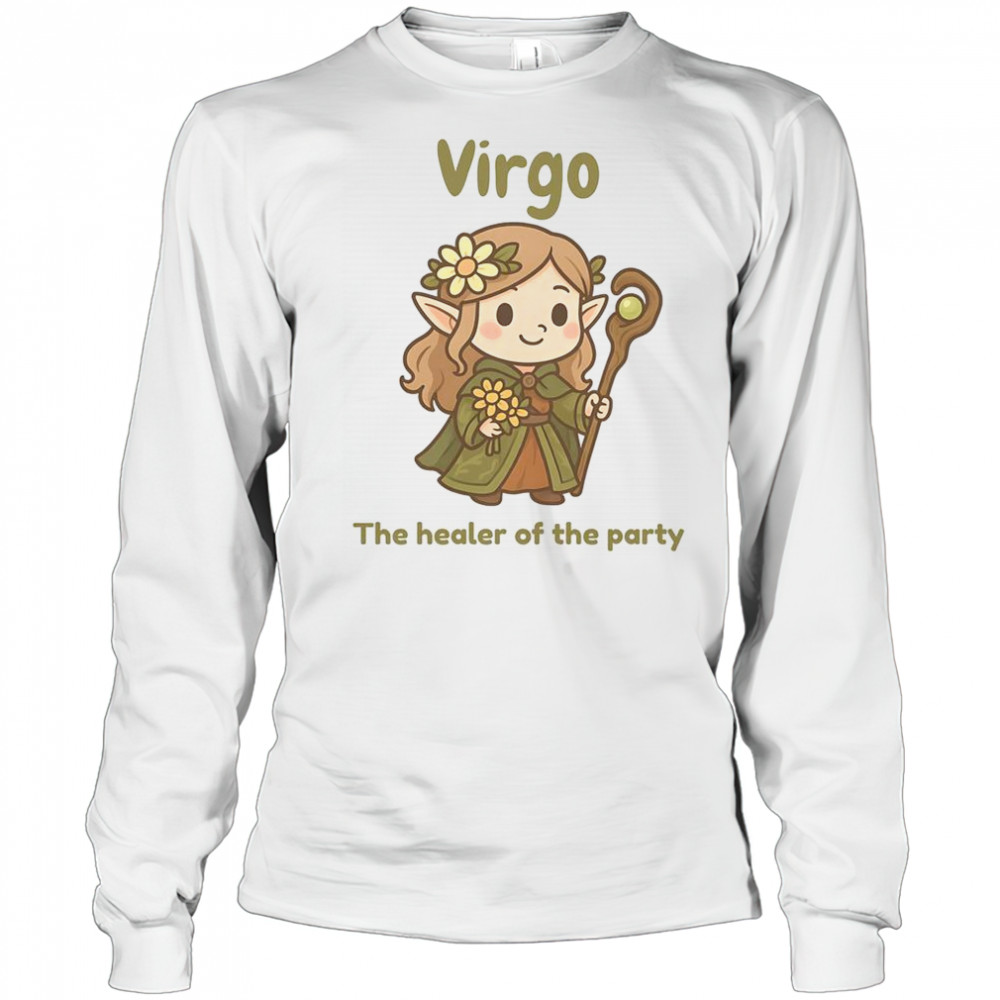 Virgo The Healer Of The Party T-Shirt Long Sleeved
