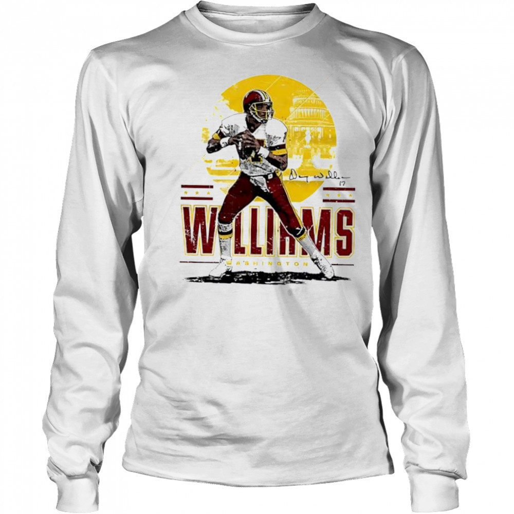 Washington Throwbacks Doug Williams Player Skyline shirt Long Sleeved