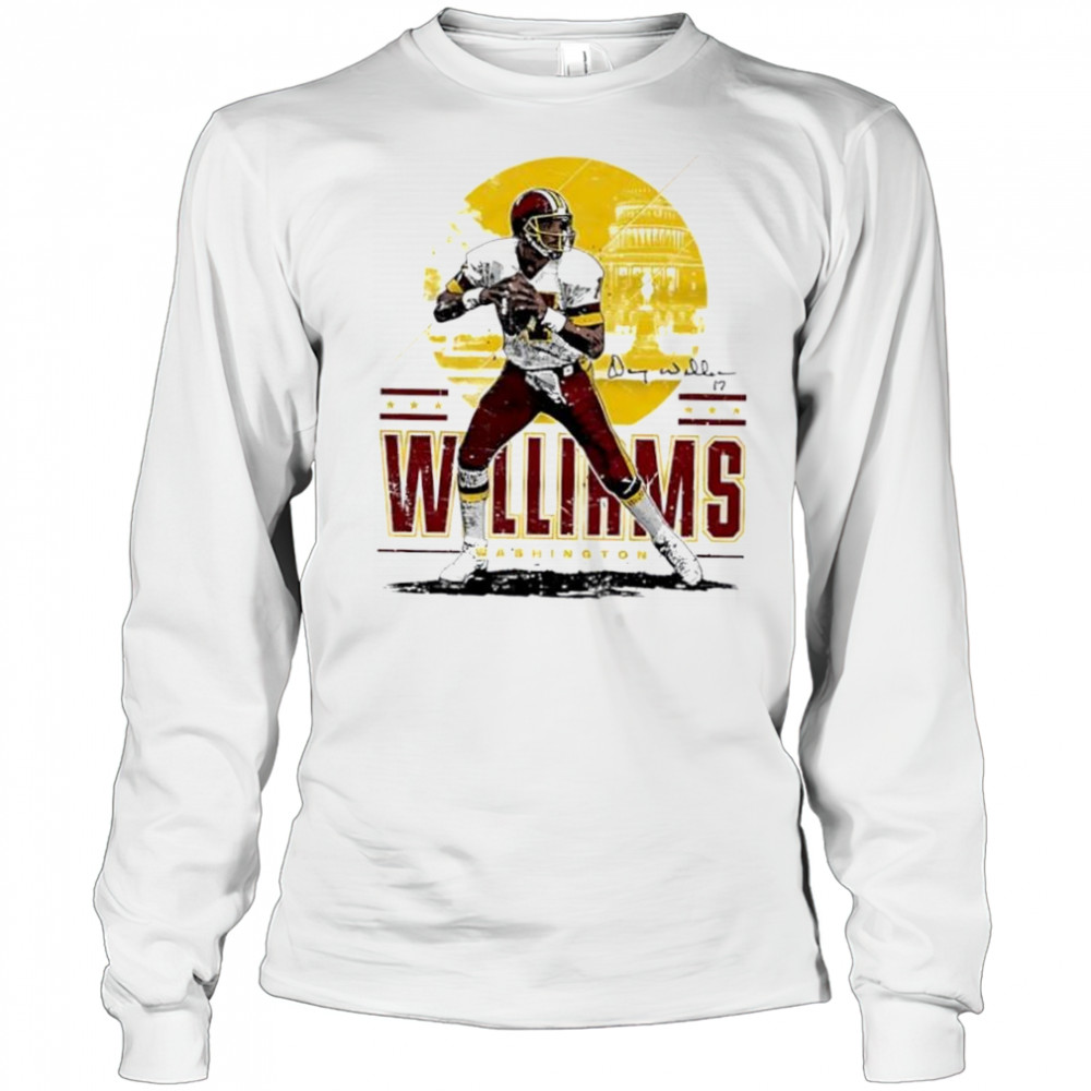 Washington Throwbacks Doug Williams Player Skyline shirt Long Sleeved