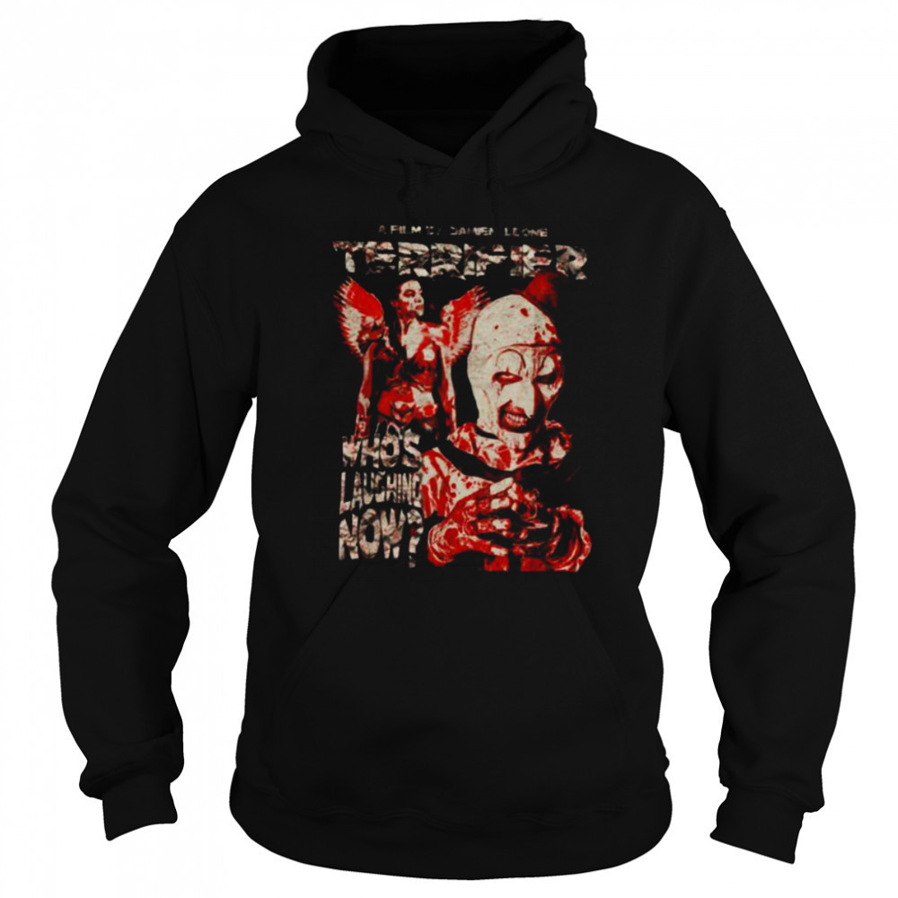 Who’s Laughing Now Grunge Poster Horror Movie T Shirt Sweatshirt