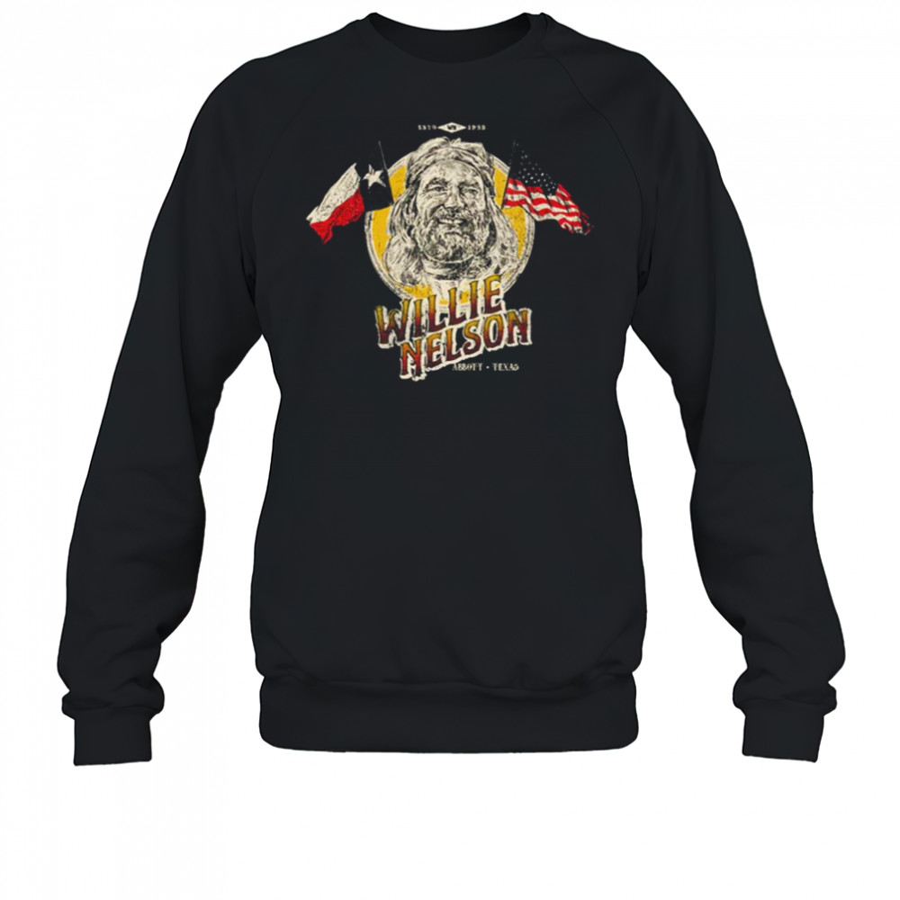 Willie Nelson Flag Portrait Shirt Sweatshirt