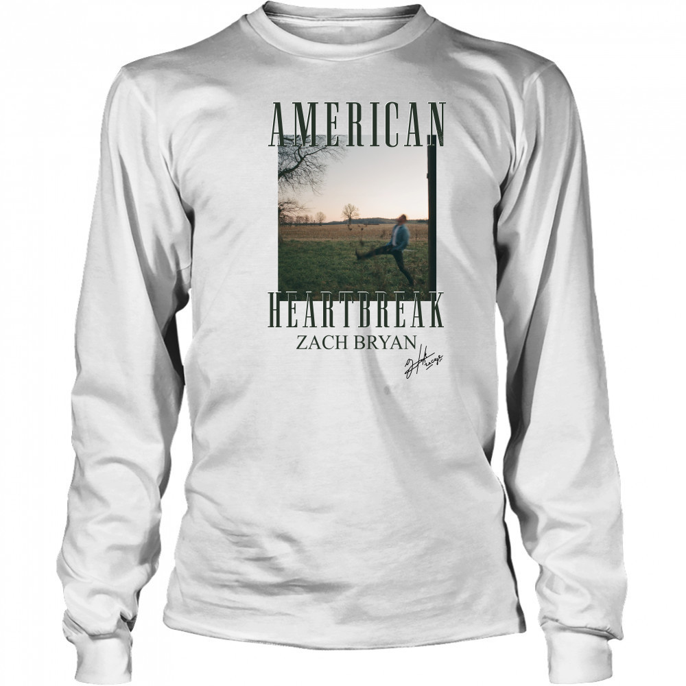 Zach Bryan American Heartbreak Album Cover Shirt Long Sleeved