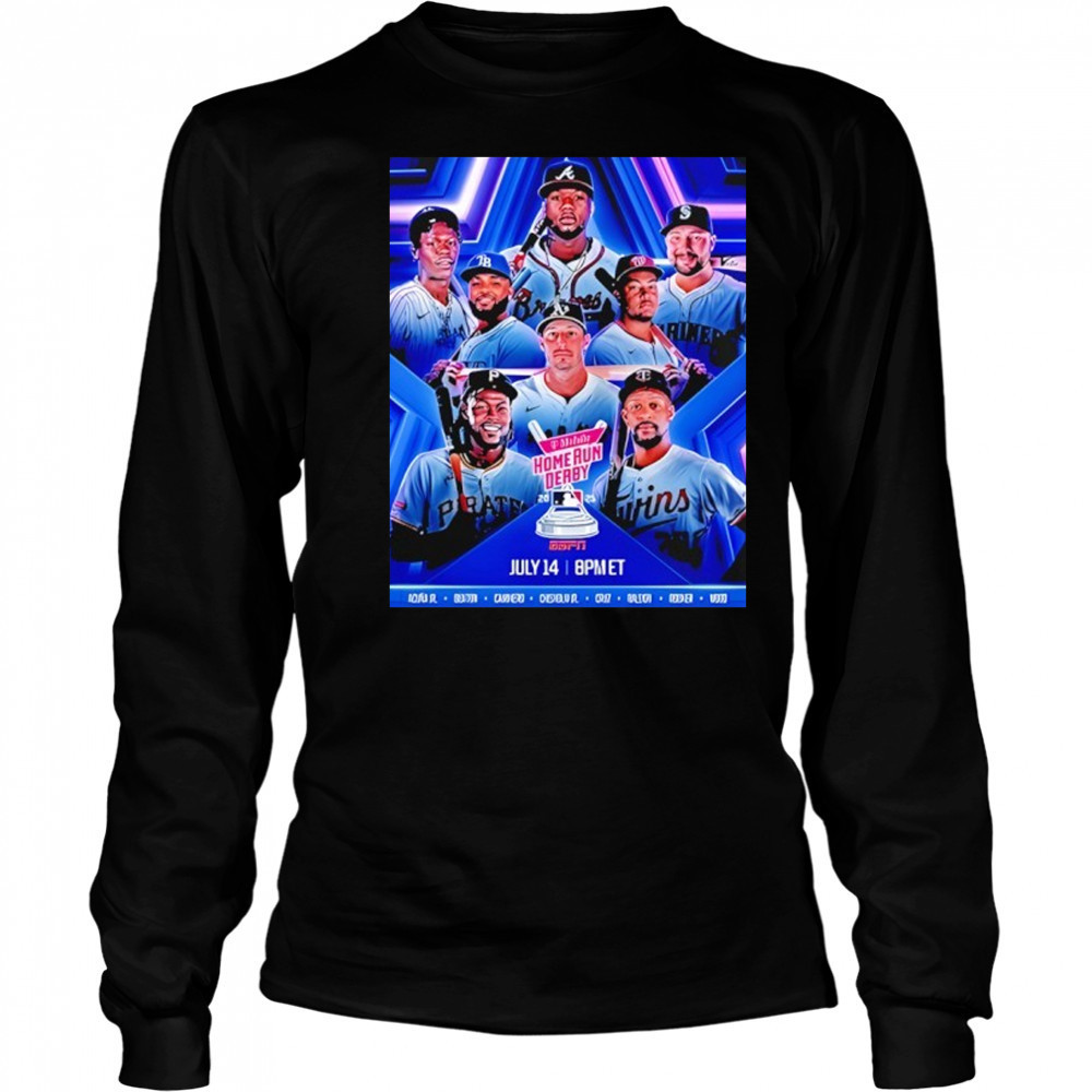 2025 Mlb Home Run Derby Players Shirt Long Sleeved