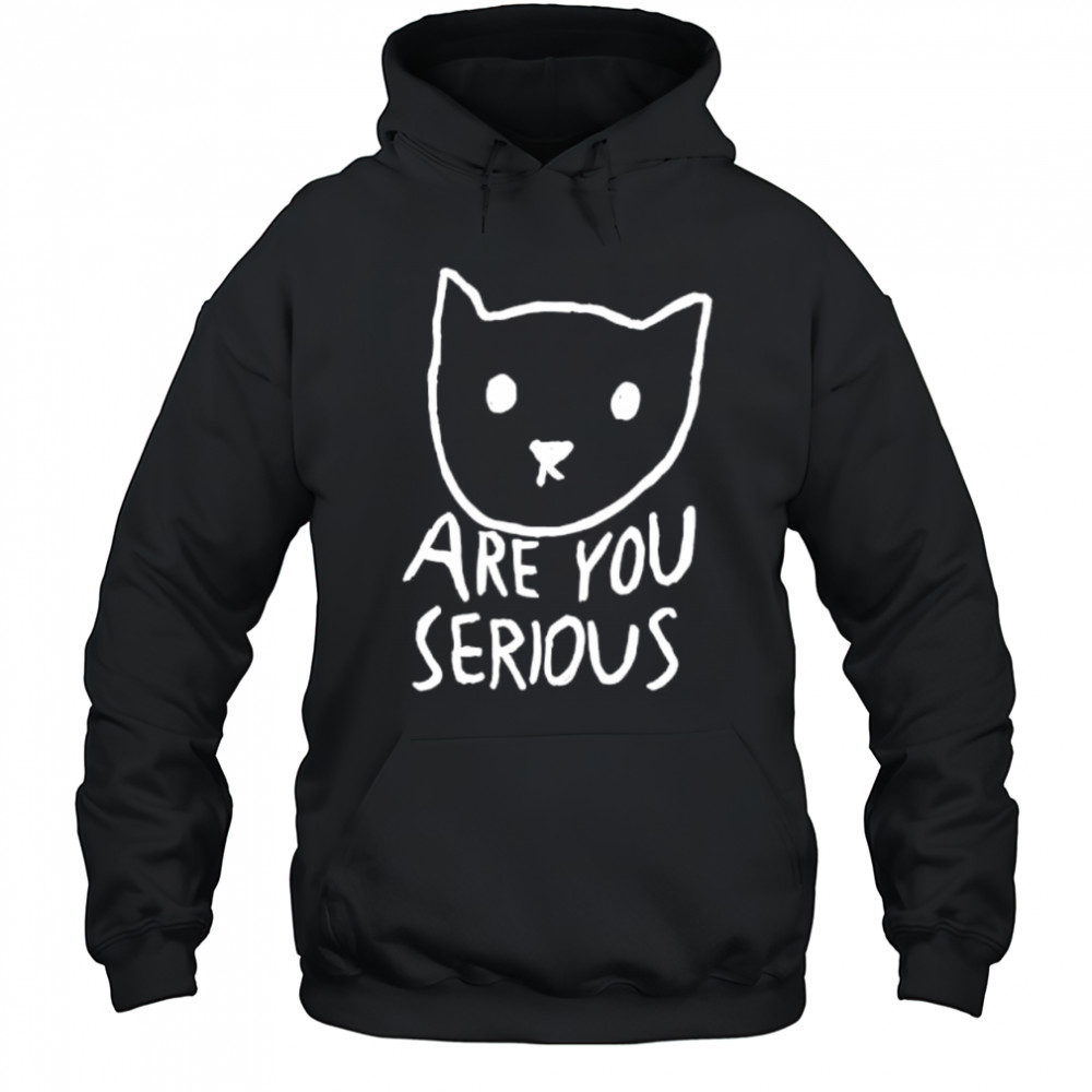 Are You Serious Cat meme shirt Hoodie