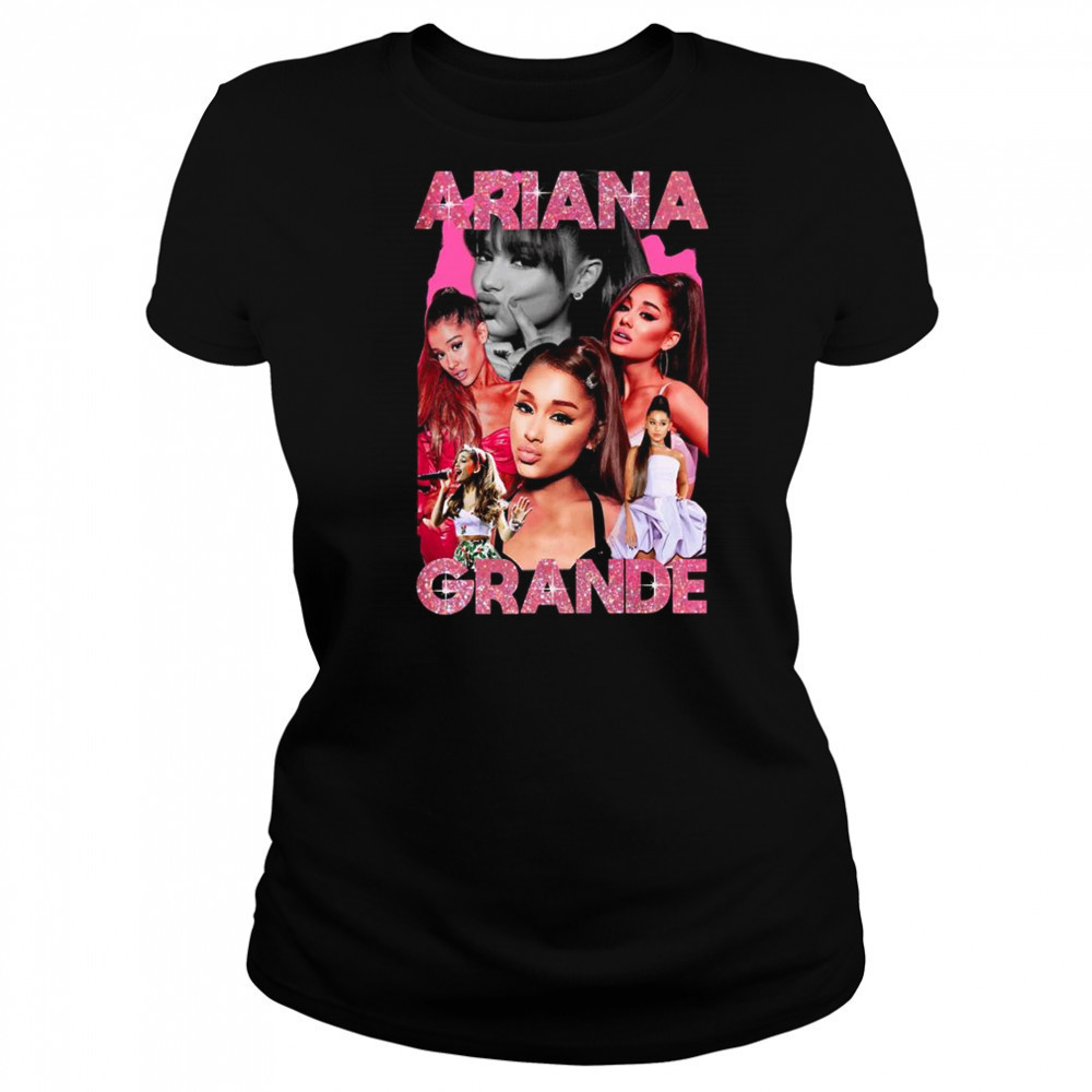 Ariana Grande Pink Sparkle Bootleg Shirt Women's T-shirt