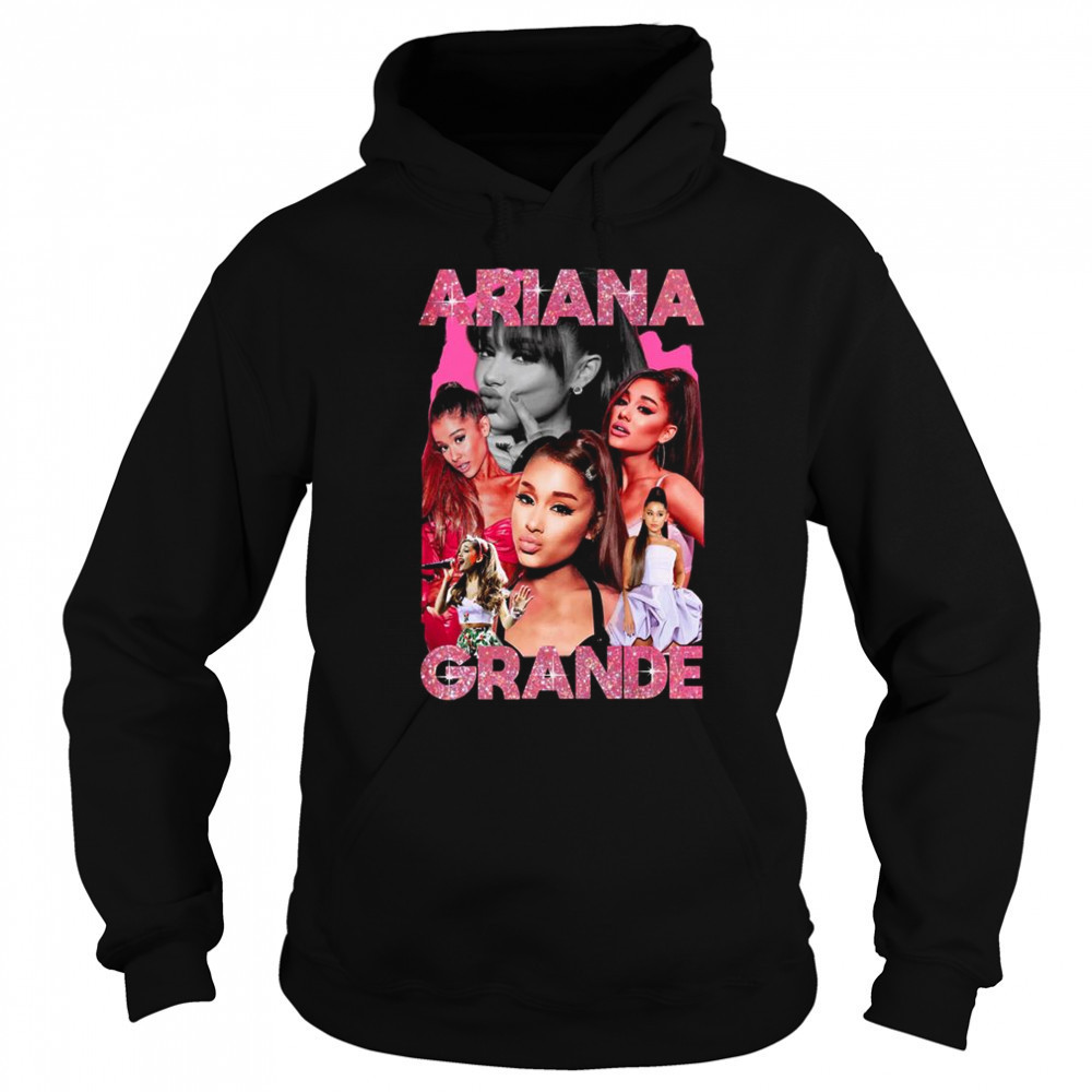 Ariana Grande Pink Sparkle Bootleg Shirt Sweatshirt
