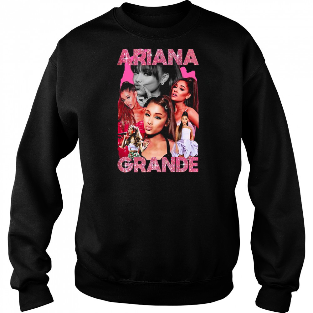 Ariana Grande Pink Sparkle Bootleg Shirt Hoodie