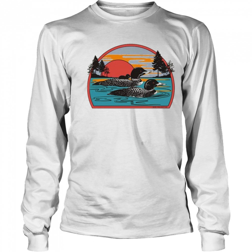 Common Loon Ducks Bird Collective T-shirt Long Sleeved