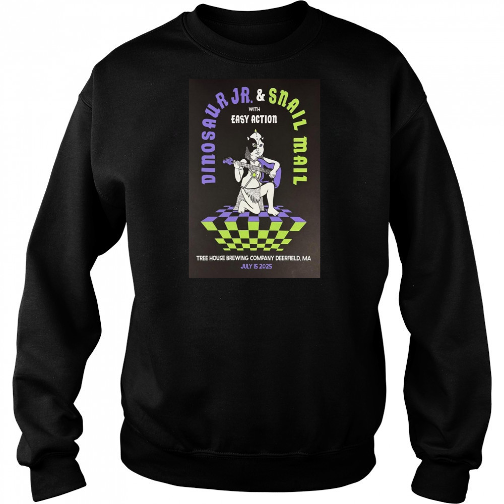 Dinosaur Jr Poster July 15 2025 Tree House Brewing Company Deerfield MA Shirt Hoodie