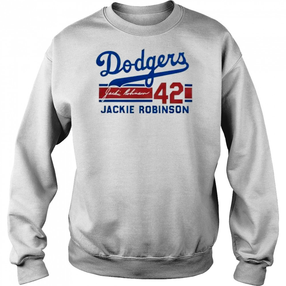 Dodgers Jackie Robinson 42 Signature shirt Hoodie