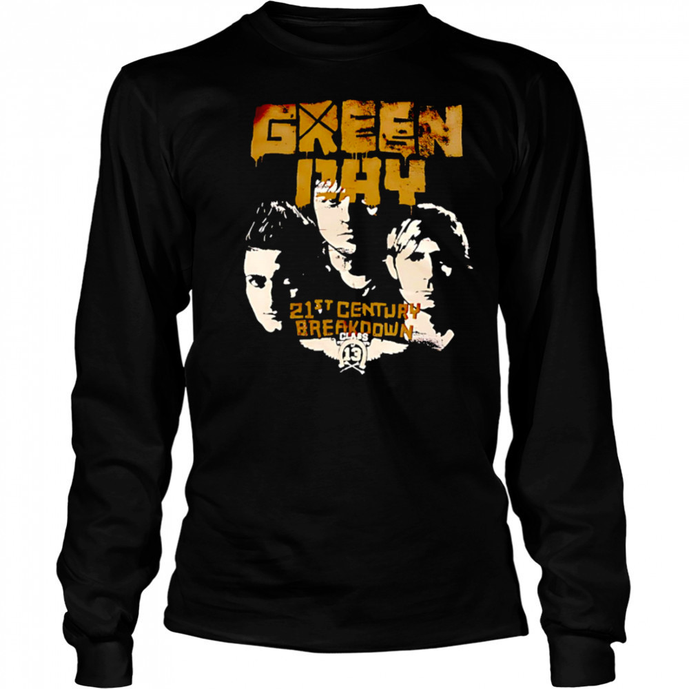 Green Day 21st Century Breakdown retro shirt Long Sleeved