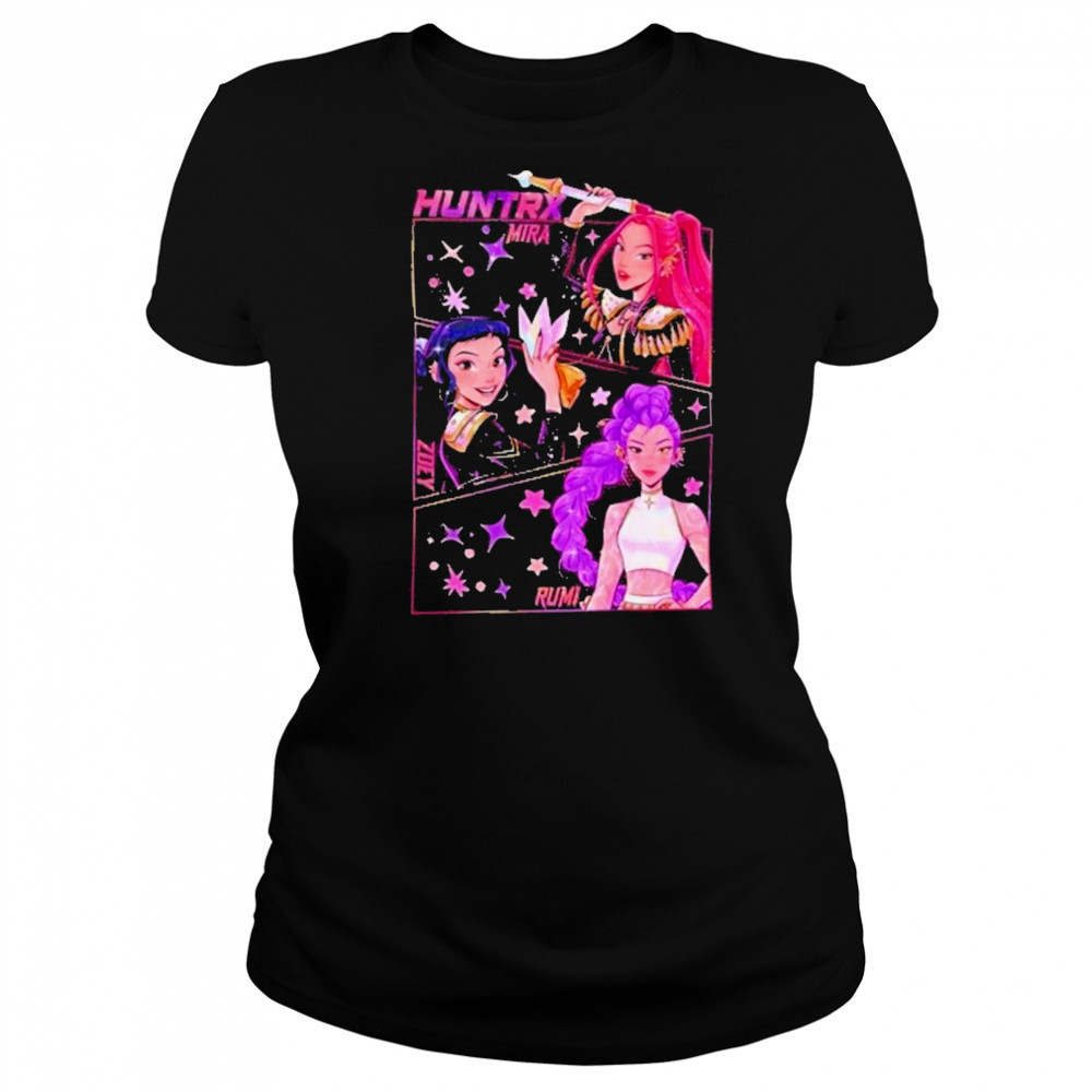 Kpop Demon Hunters Jinu Manga Kpop Huntrix Pin Shirt Women's T-shirt