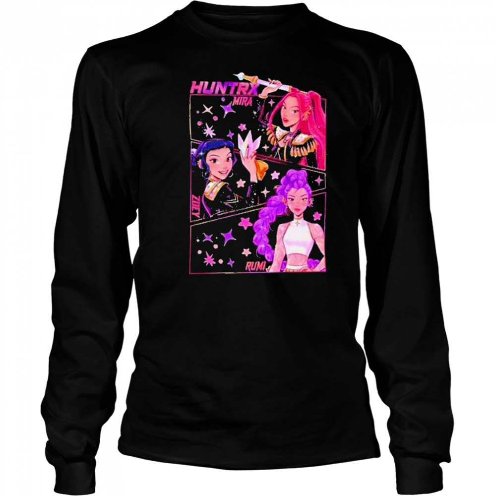 Kpop Demon Hunters Jinu Manga Kpop Huntrix Pin Shirt Long Sleeved