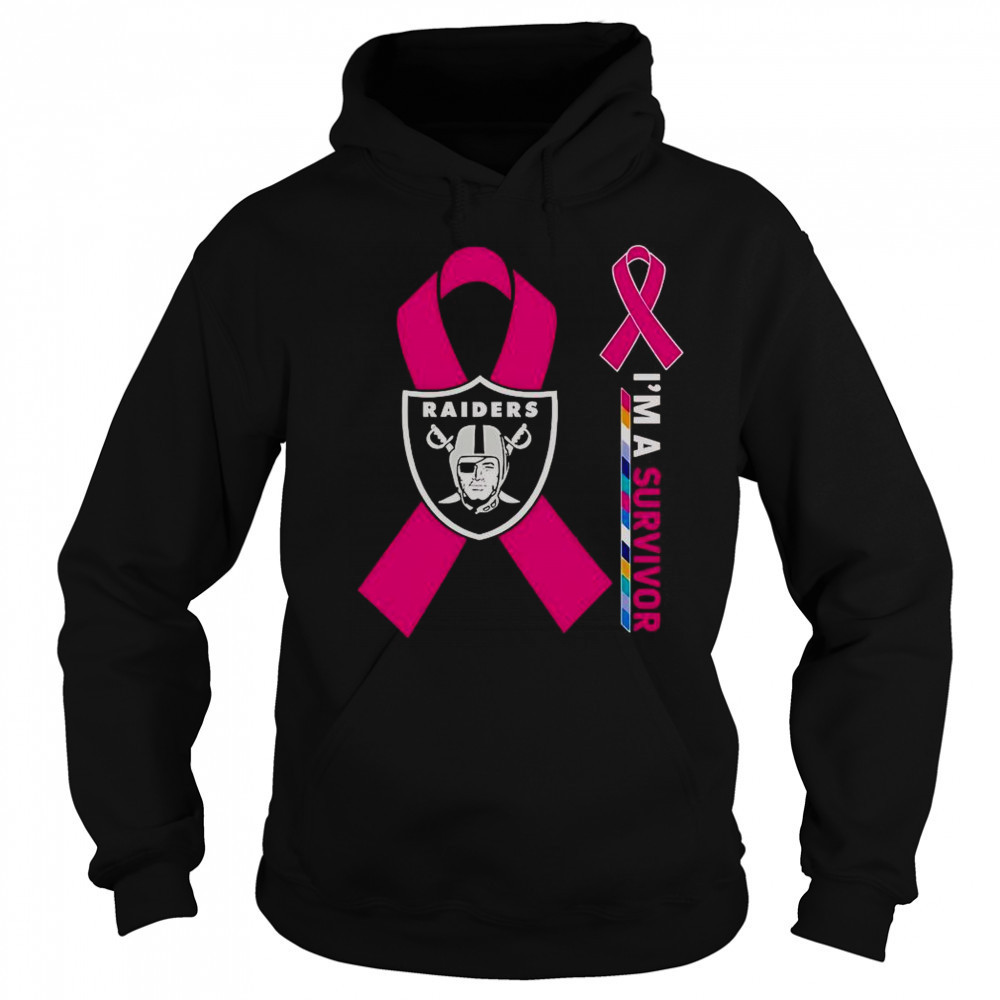 Las Vegas Raiders X Cancer Awareness I’m A Survivor T-Shirt Sweatshirt