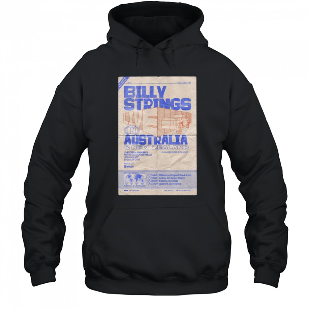 Melbourne Margaret Court Arena July 16, 2025 Billy Strings Poster T-Shirt Hoodie