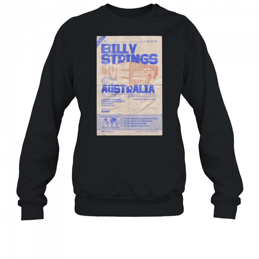 Melbourne Margaret Court Arena July 16, 2025 Billy Strings Poster T-Shirt Sweatshirt