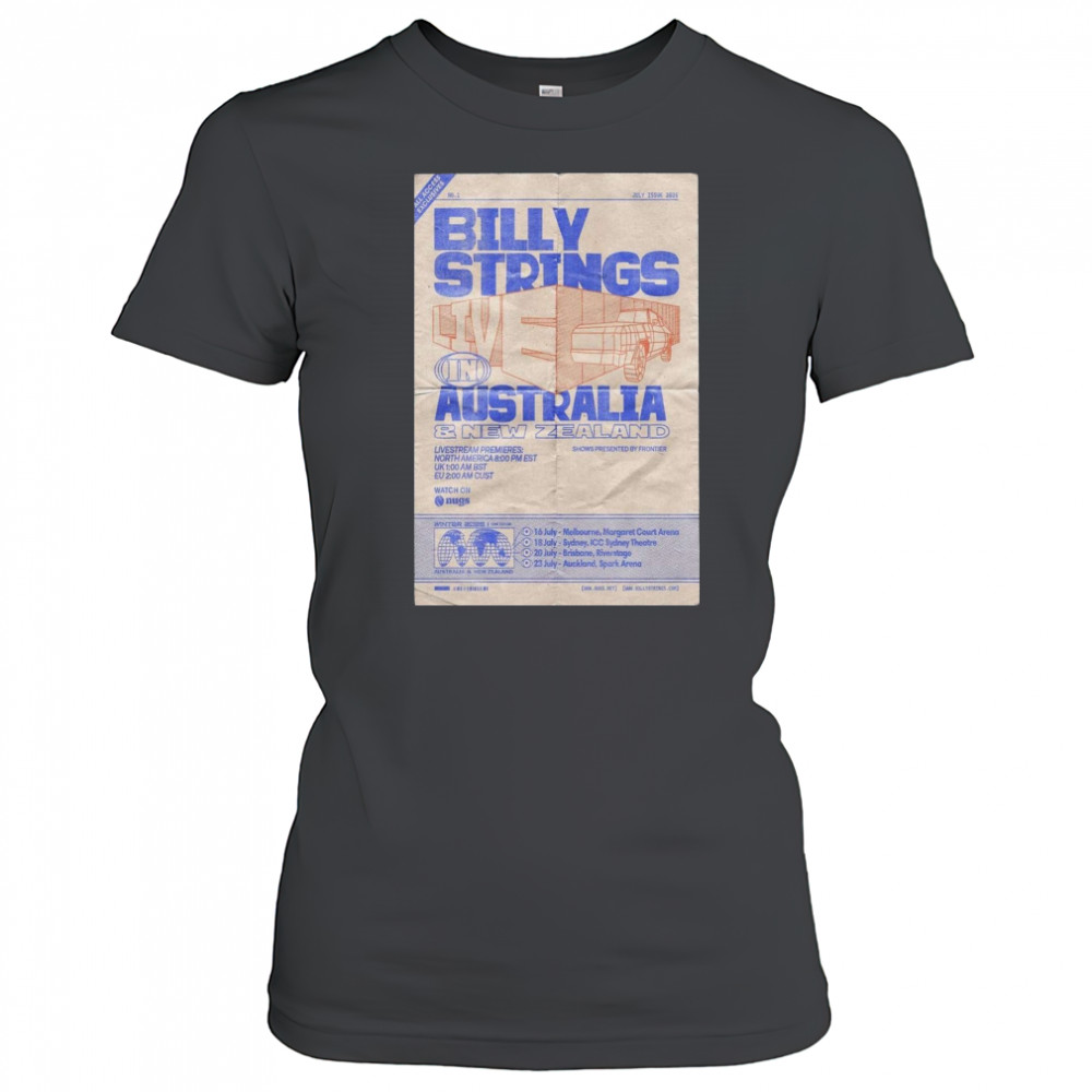 Melbourne Margaret Court Arena July 16, 2025 Billy Strings Poster T-Shirt Women's T-shirt