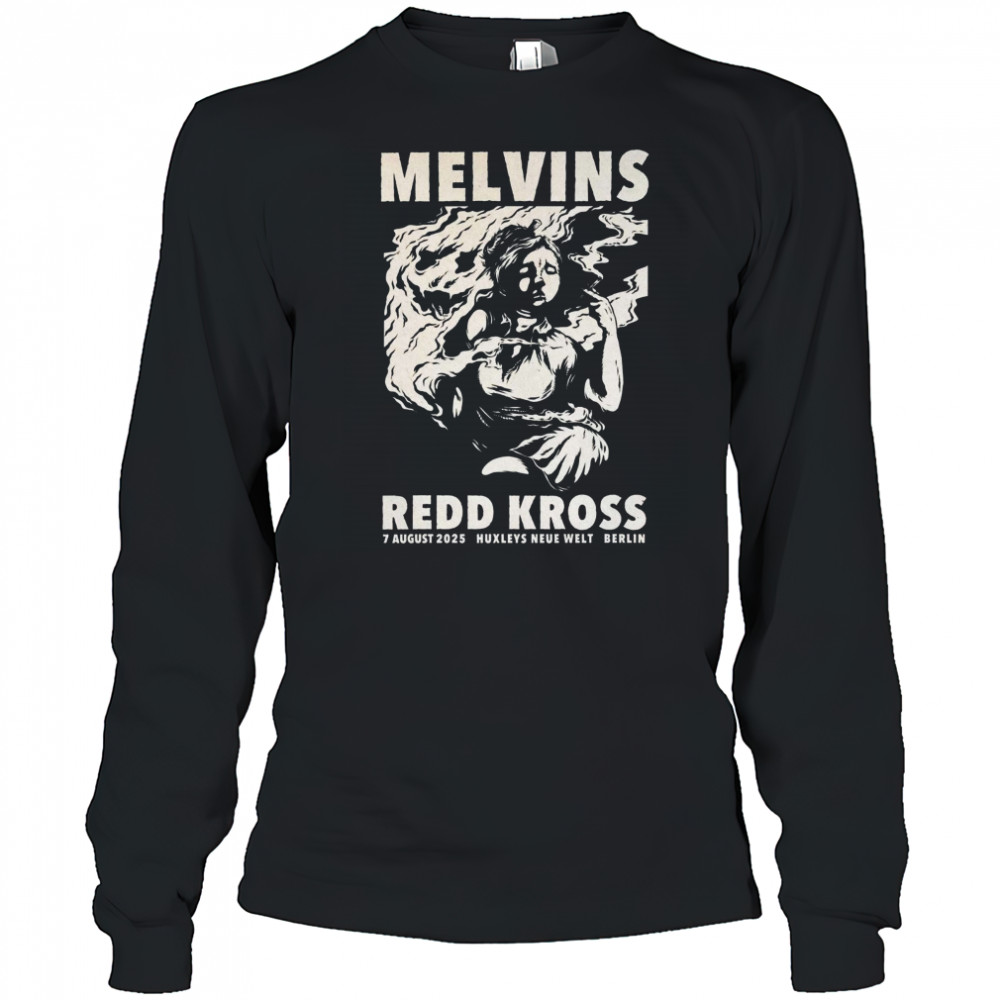 Melvins Aug 7 2025 Berlin Tour Poster T-Shirt Long Sleeved