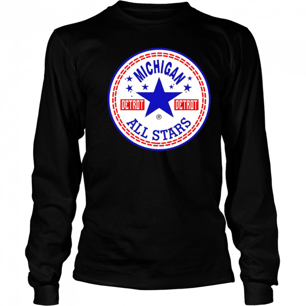 Michigan Detrot all stars logo shirt Long Sleeved