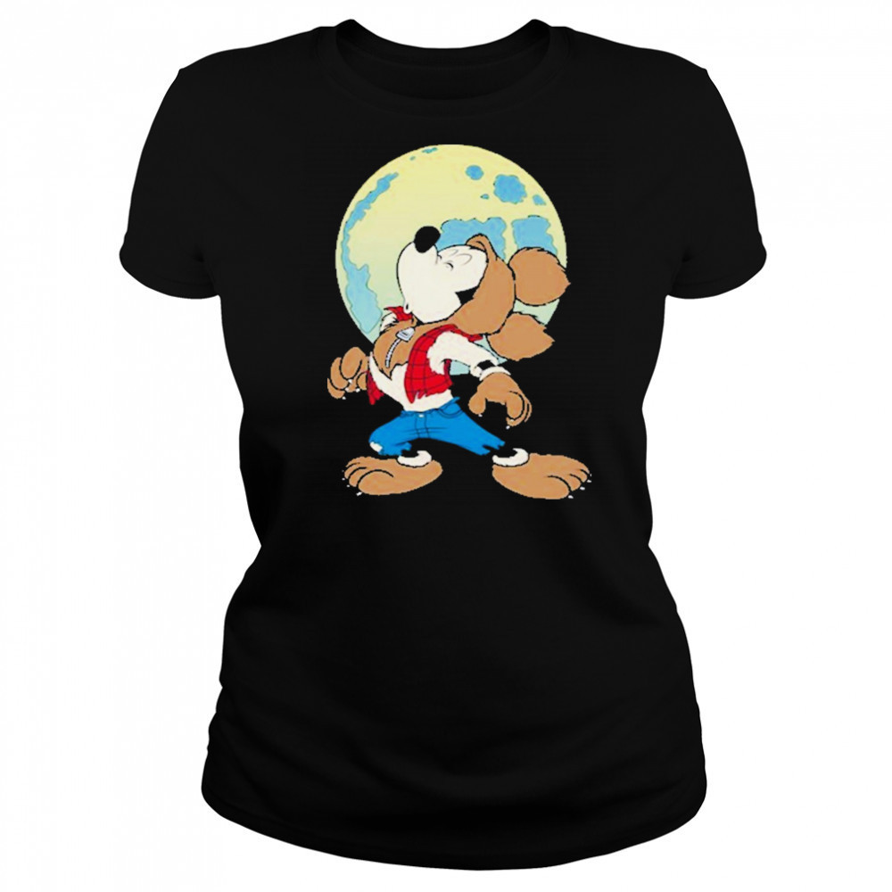 Mickey Mouse In Werewolf Halloween Shirt Women's T-shirt
