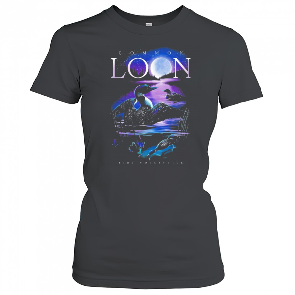 Moonlit Common Loon Bird Collective T-shirt Women's T-shirt