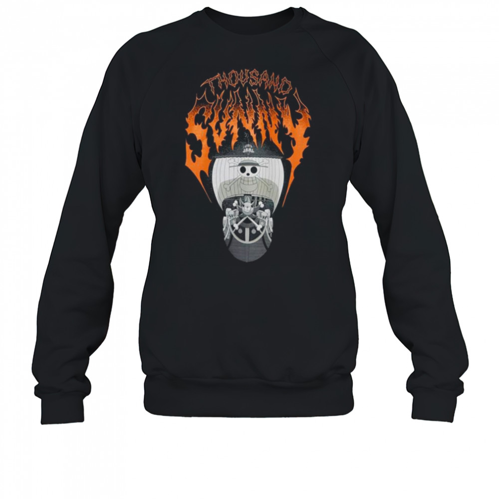 One Piece Thousand Sunny Metal T-Shirt Sweatshirt
