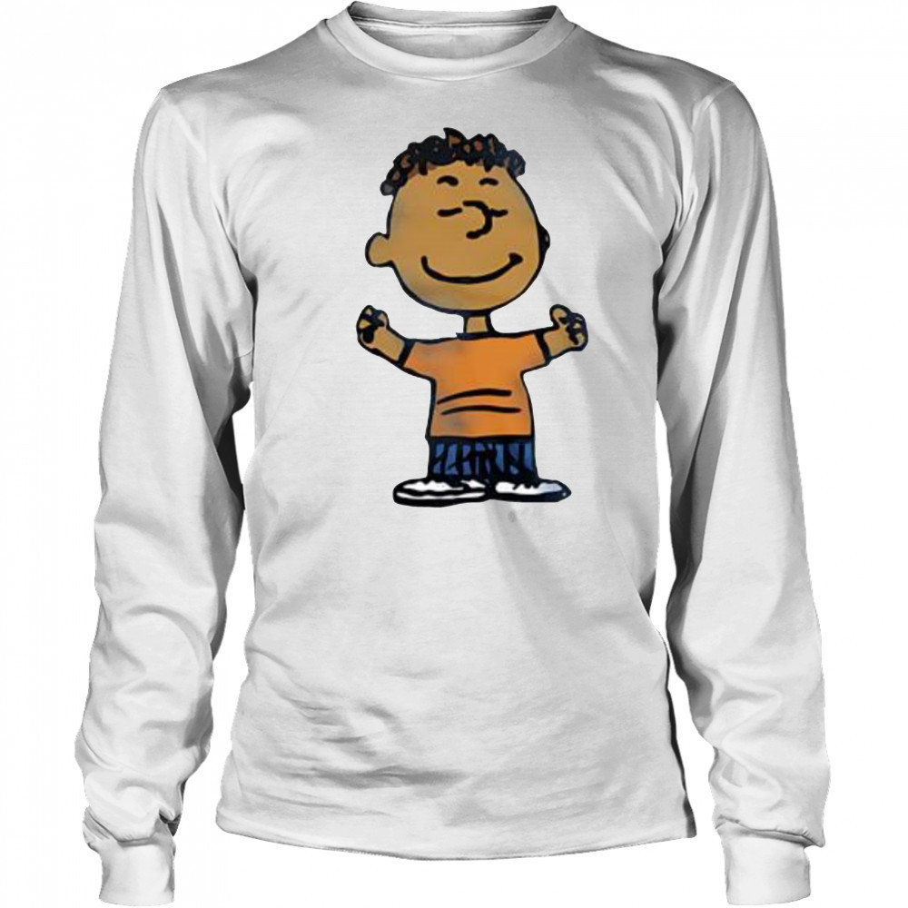 Peanuts Franklin Character cartoon cute shirt Long Sleeved